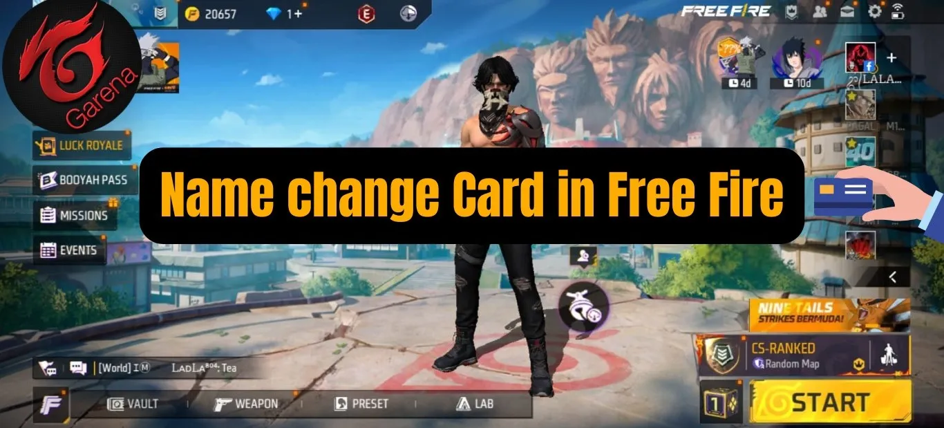 image of How To Get A Name Change Card in Free Fire